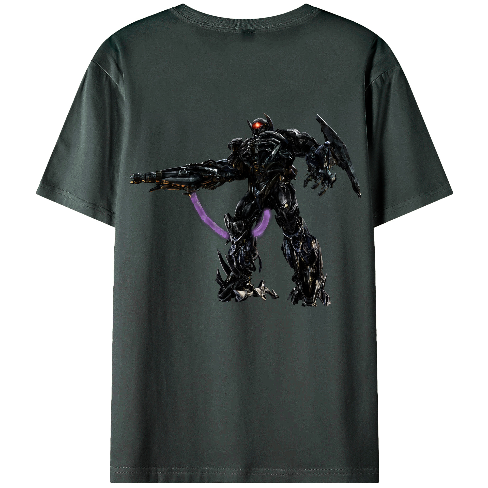 （画像用） Transformers トランスフォーマー 綿100％ メンズ半袖Tシャツ（バックプリント） 通気性
